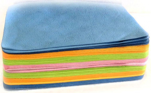 салфетка 100 шт. микрофибра с рисунком